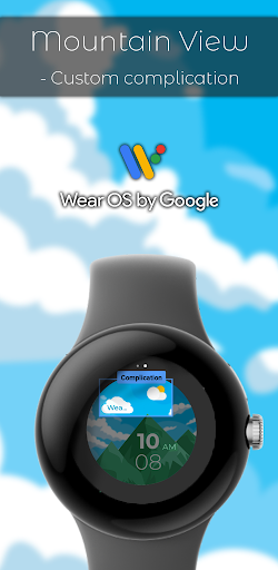 Android application Mountain Watch Face F02-12H screenshort