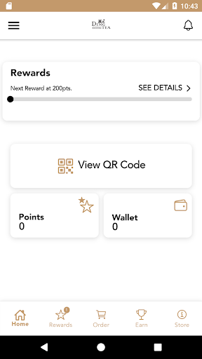 Screenshot of Ding Tea Rewards