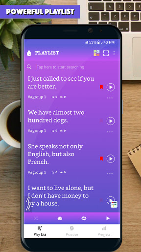 Android application English Sentence Master 3 screenshort