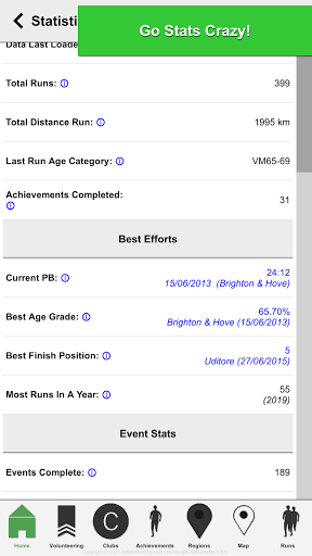 Running Achievements Smadges