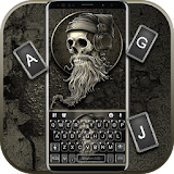 Hipster Music Skull Keyboard Theme icon