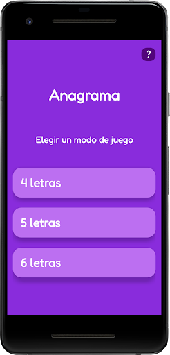 Android application Anagrama: Resolver Palabras screenshort