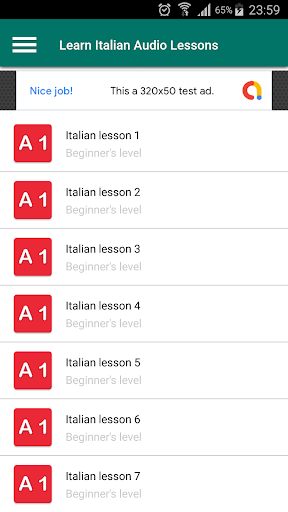 Learn Italian Conversation Aud Screen 2