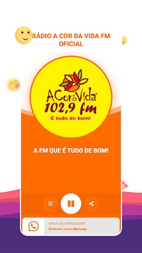 Rádio A Cor da vida FM oficial Screen 2