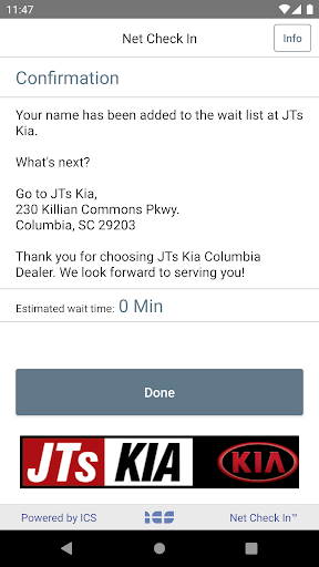 Net Check In - JTs Kia Screen 3