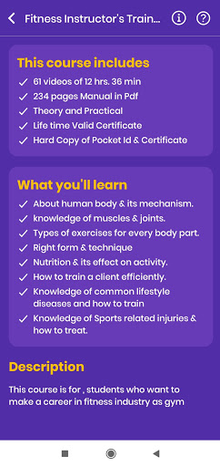 WGInstitute - Online Gym Train Screen 3