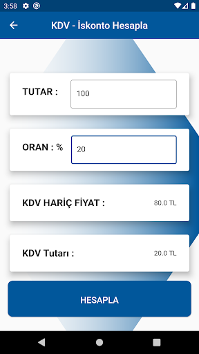 KDV+İSKONTO HESAPLAMA Screen 3
