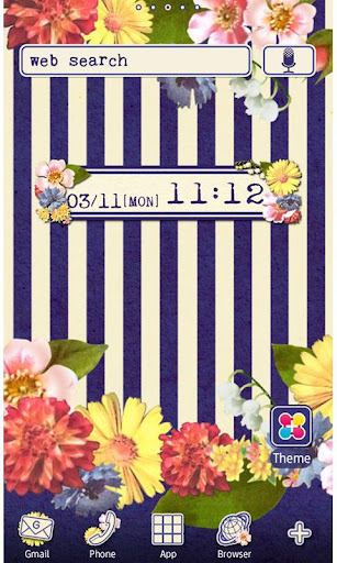 Android application VIVA Flower! Wallpaper Theme screenshort
