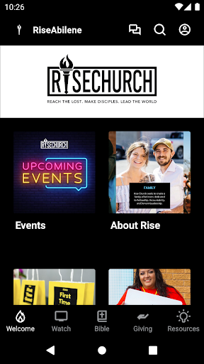 Android application Rise Church Abilene TX screenshort