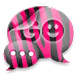 GO SMS - Pink Zebra icon