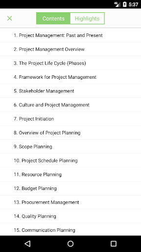 Project Management Textbook Screen 3