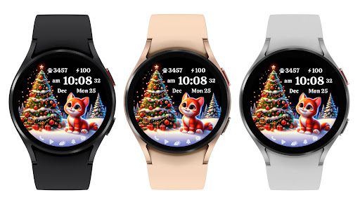 AZ274 Christmas Watch Cat Face screenshot 13