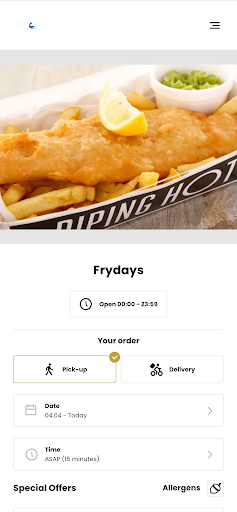 Android application Frydays Shrewsbury screenshort