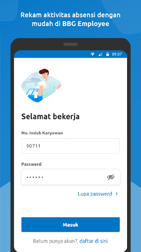 Android application BBG Employee screenshort