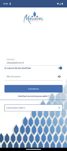 Android application Ma mutuelle Meusrec screenshort