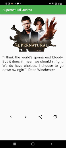 Supernatural Quotes Screen 2