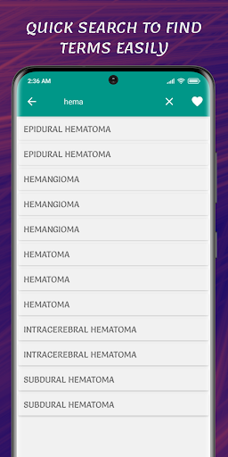 Neurology Dictionary Screen 2