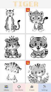 Tiger Art of Pixel