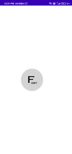 Android application Font screenshort