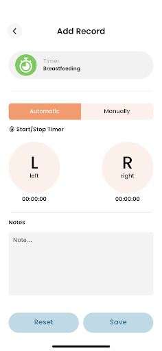Android application myBabyNUTRI screenshort