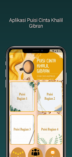 Android application Puisi Cinta Khalil Gibran screenshort