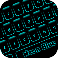 Neon Blue - Keyboard Theme