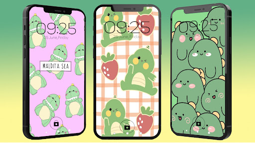 Cute Dino Wallpaper Screen 2