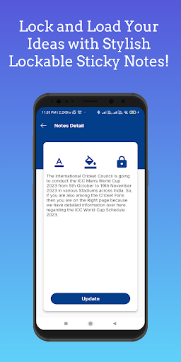 Sticky Note With Lock