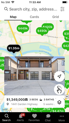 Sacramento Real Estate App Screen 3