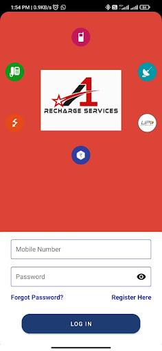 Android application A1recharge screenshort