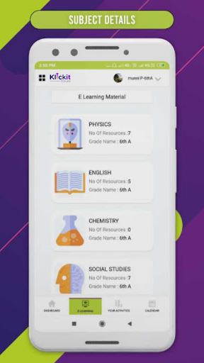 Klickit Student App Screen 3