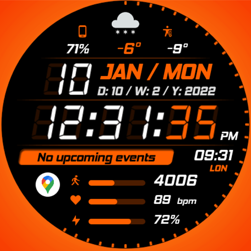 WFP 242 Sporty watch face logo