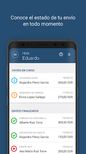 Remesas Reservas Screen 3