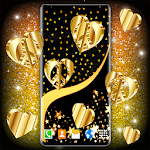 Cover Image of Download Gold 4K Hearts Live Wallpaper 6.9.10 APK