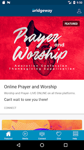 Android application Bridgeway Christian screenshort