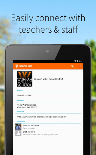 Wishkah Valley School District Screen 2