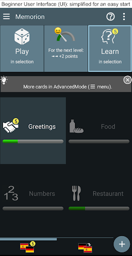 Android application Memorion Flashcard Learning screenshort
