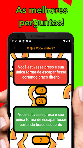 Android application O que você prefere? screenshort
