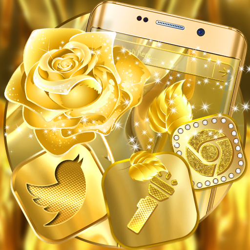 Golden Rose Launcher Theme 4.3 Icon