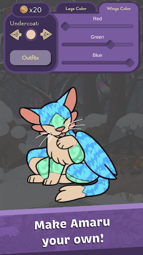 Screenshot of Amaru: The Self-Care Pet