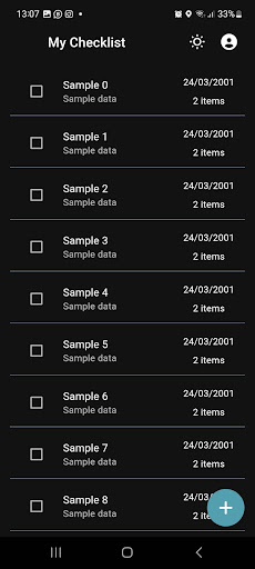 Checklist Screen 3