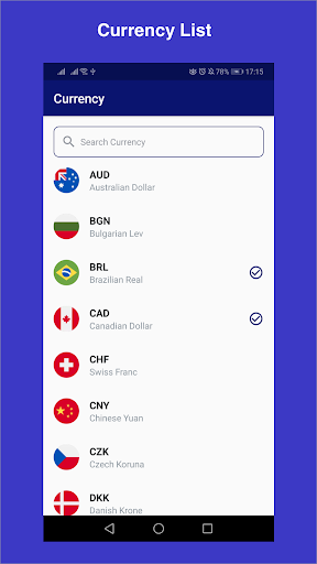 Currency Converter Screen 3