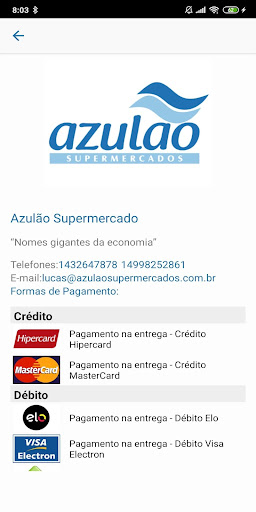 Azulao Screen 2