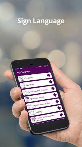 Android application Sign Language screenshort