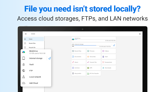 File Commander Manager & Vault Captura de tela