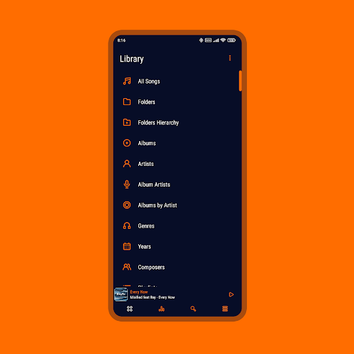 Luminous Black - Poweramp Skin - Personalization - apps