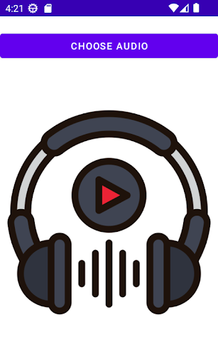 Android application Audio to video converter screenshort