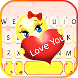 Love You Emoji Keyboard Theme icon