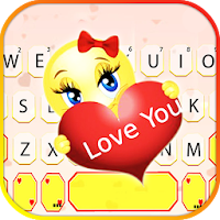 Тема для клавиатуры Love You Emoji