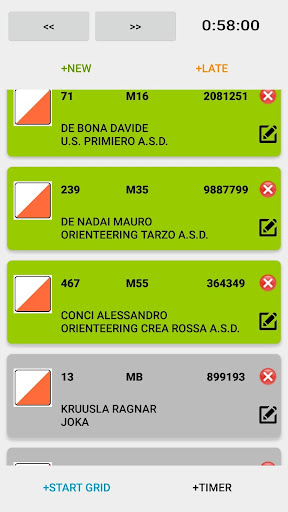 Orienteering Start App